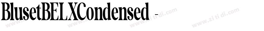 BlusetBELXCondensed 字体转换